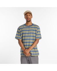 New Balance - Hombre Numeric Thin Stripe T-Shirt En, Jersey De Algodón, Talla - Lyst