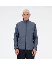 New Balance - Stretch woven jacket in grigio - Lyst