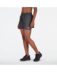 New Balance - Impact Run At 3 Inch 2-in-1 Short In Polywoven - Lyst
