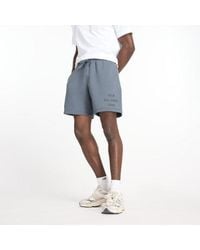 New Balance - Iconic Collegiate Fleece Short 7" In Grey Poly Fleece - Lyst