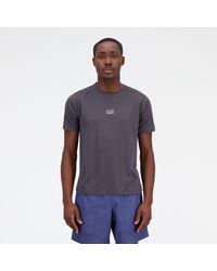 New Balance - Impact Run At N-vent Short Sleeve In Poly Knit - Lyst