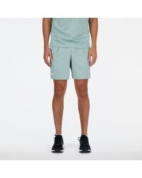 New Balance - Tournament Short In Green Polywoven - Lyst
