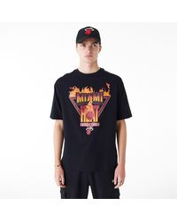 KTZ - Miami Heat Nba Flame Graphic Oversized T-shirt - Lyst