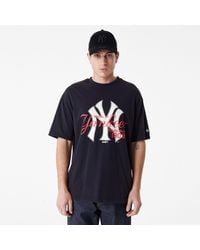 KTZ - New York Yankees Mlb Lifestyle Oversized Navy T-shirt - Lyst