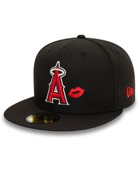 Las Vegas Raiders New Era Lips 59FIFTY Fitted Hat - Black