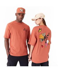 KTZ - New Era Floral Graphic Oversized T-shirt - Lyst