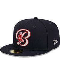 KTZ - Boston Red Sox Duo Logo Navy 59fifty Fitted Cap - Lyst
