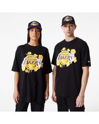 KTZ - La Lakers Nba Floral Graphic Oversized T-shirt - Lyst
