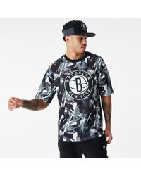 KTZ - Brooklyn Nets Nba All Over Print Mesh Oversized T-shirt - Lyst