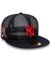 KTZ - New York Yankees Mlb Mesh Patch Navy 59fifty Fitted Cap - Lyst