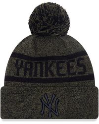 KTZ - New York Yankees Jake Bobble Knit Beanie Hat - Lyst