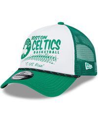 KTZ - Boston Celtics Nba Rally Drive 9forty A-frame Trucker Cap - Lyst
