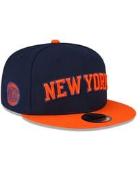 KTZ - New York Knicks Nba Statement Navy 9fifty Snapback Cap - Lyst