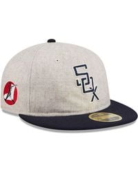 KTZ - Chicago White Sox Melton Wool Light Beige Retro Crown 59fifty Fitted Cap - Lyst