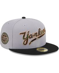 KTZ - New York Yankees Camo Fill 59fifty Fitted Cap - Lyst