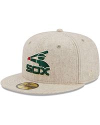 KTZ - Chicago White Sox Wool Plaid Light Beige 59fifty Fitted Cap - Lyst