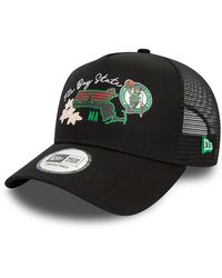 KTZ - Boston Celtics Nba Team Logo A-frame Trucker Cap - Lyst