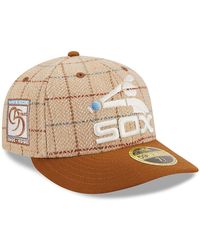 KTZ - Chicago White Sox Mlb Herringbone Check Beige Low Profile 59fifty Fitted Cap - Lyst