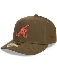 KTZ - Atlanta Braves Rustic Fall Low Profile 59fifty Fitted Cap - Lyst