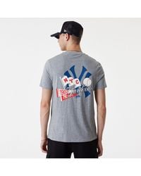 KTZ - New York Yankees Mlb Flag Graphic Dark T-shirt - Lyst