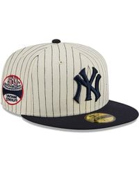 New Era Flat Brim 59FIFTY Throwback Cord New York Yankees MLB Navy