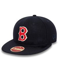 KTZ - Boston Red Sox Heritage Series Navy Retro Crown 9fifty Strapback Cap - Lyst