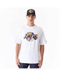 KTZ - La Lakers Nba Large Infill Oversized T-shirt - Lyst