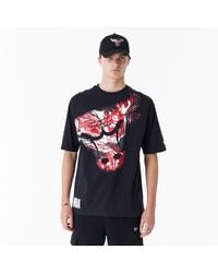 KTZ - Chicago Bulls Nba All Over Print Infill Oversized T-shirt - Lyst