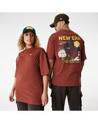 KTZ - New Era Bear Character Graphic Oversized T-shirt - Lyst