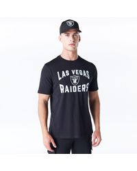 KTZ - Las Vegas Raiders Nfl Graphic And White T-shirt - Lyst