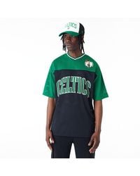 KTZ - Boston Celtics Nba Arch Graphic Mesh Oversized T-shirt - Lyst