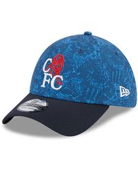 KTZ - Chelsea Fc Lion Crest All Over Print 39thirty Stretch Fit Cap - Lyst
