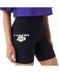 KTZ - La Lakers Womens Nba Logo Cycling Shorts - Lyst