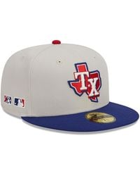 Texas Rangers Farm Team Light Beige 59FIFTY Fitted Cap