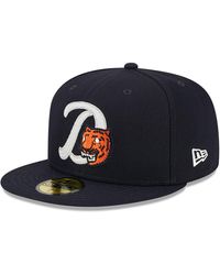 KTZ - Detroit Tigers Duo Logo Navy 59fifty Fitted Cap - Lyst