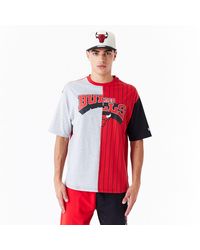 KTZ - Chicago Bulls Nba Half Pinstripe Oversized T-shirt - Lyst