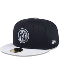 KTZ - New York Yankees Mlb Batting Practice Navy 59fifty Fitted Cap - Lyst