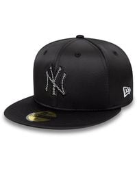 KTZ - New York Yankees Mlb Rhinestone Satin 59fifty Fitted Cap - Lyst