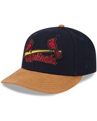 KTZ - St. Louis Cardinals Suede Visor Navy Low Profile 59fifty Fitted Cap - Lyst
