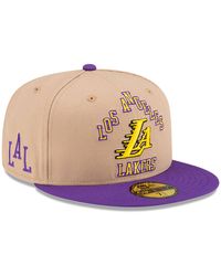 KTZ - La Lakers Nba City Edition Beige 59fifty Fitted Cap - Lyst