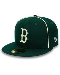 KTZ - Boston Red Sox Team Piping Wool Dark 59fifty Fitted Cap - Lyst