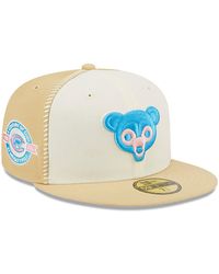 KTZ Chicago Cubs City Flag Light 59fifty Fitted Cap in Blue for