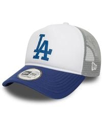 KTZ - La Dodgers Mlb Logo Blue A-frame Trucker Cap - Lyst