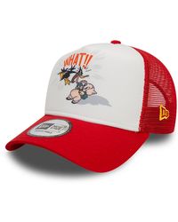 KTZ - Multi Character Looney Tunes Daffy Duck And Porky Pig A-frame Trucker Cap - Lyst