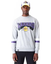KTZ - La Lakers Nba Arch Oversized Crew Neck Sweatshirt - Lyst