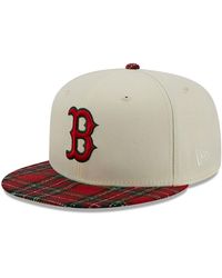KTZ - Boston Red Sox Plaid Visor Off 9fifty Snapback Cap - Lyst