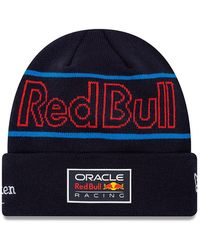 KTZ - Red Bull Racing Max Verstappen Team Navy Cuff Knit Beanie Hat - Lyst