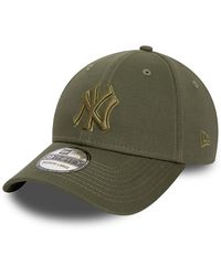 KTZ - New York Yankees Mlb Outline Green 39thirty Stretch Fit Cap - Lyst