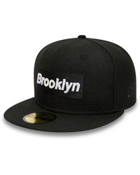 KTZ - Brooklyn Nets Wordmark Nba Borough Of Neighbourhoods 59fifty Fitted Cap - Lyst