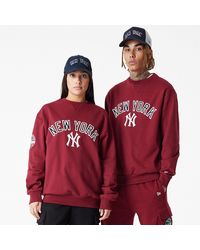 KTZ - New York Yankees Mlb Large Logo Dark Crew Neck Sweatshirt - Lyst